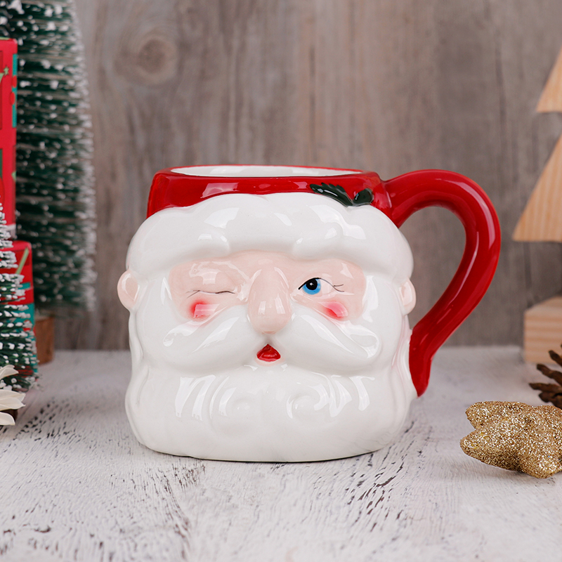 Coffee Tea Festival - Christmas 3D Santa Ceramic Mug 530ml