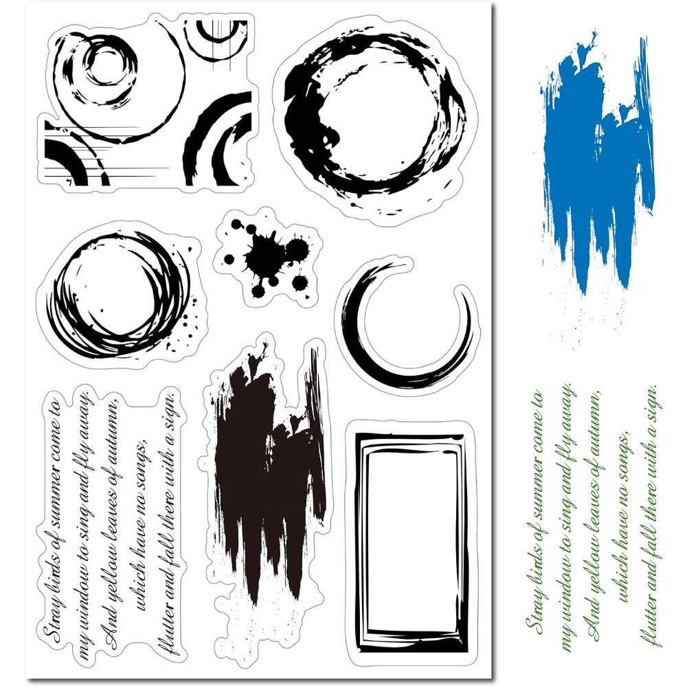 Coffee Tea Journal - Coffee Tea Stain Clear Rubber Stamps