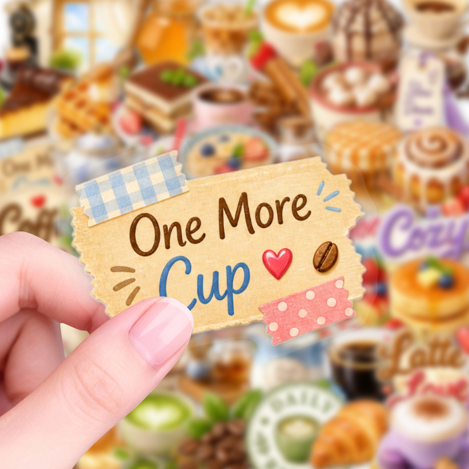 50 Pcs Afternoon Tea Stickers  - Coffee Tea Journal 评论和价格