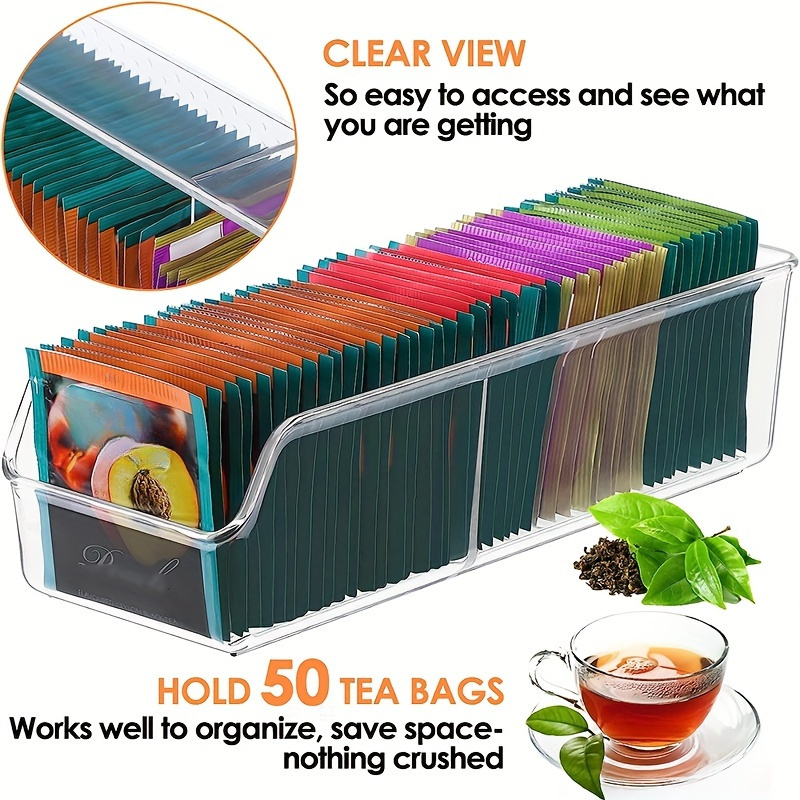 1pc Clear Tea Bag Organizer Bo - Coffee Tea Bags 评论和价格