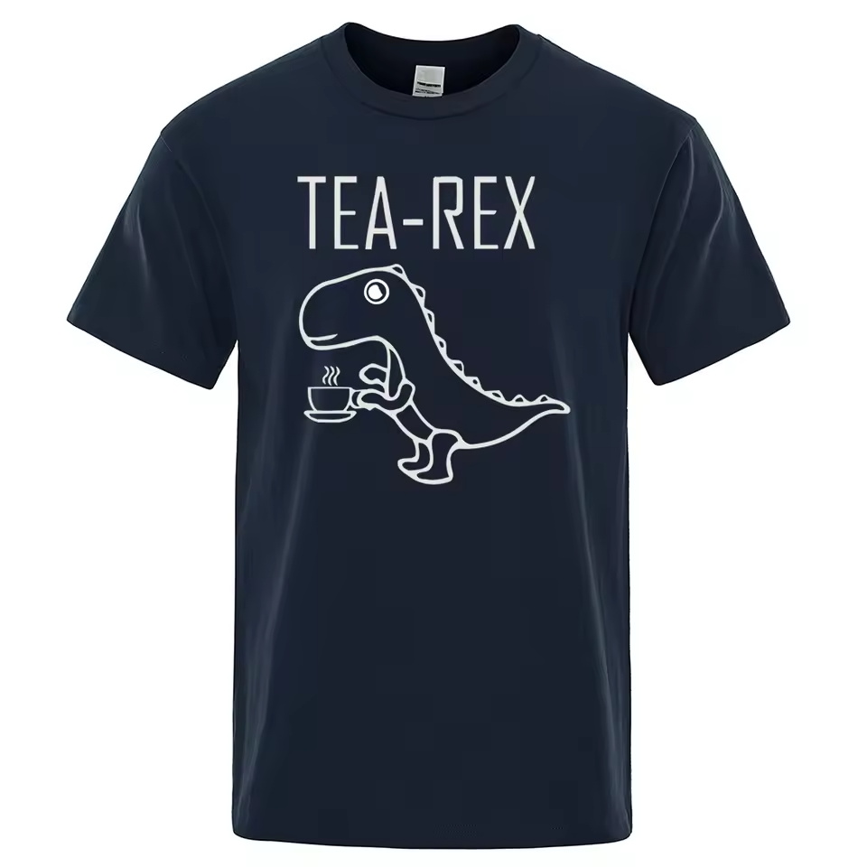 Men Women T-Shirts Tea Rex Fun - T And Tea Coffee 评论和价格