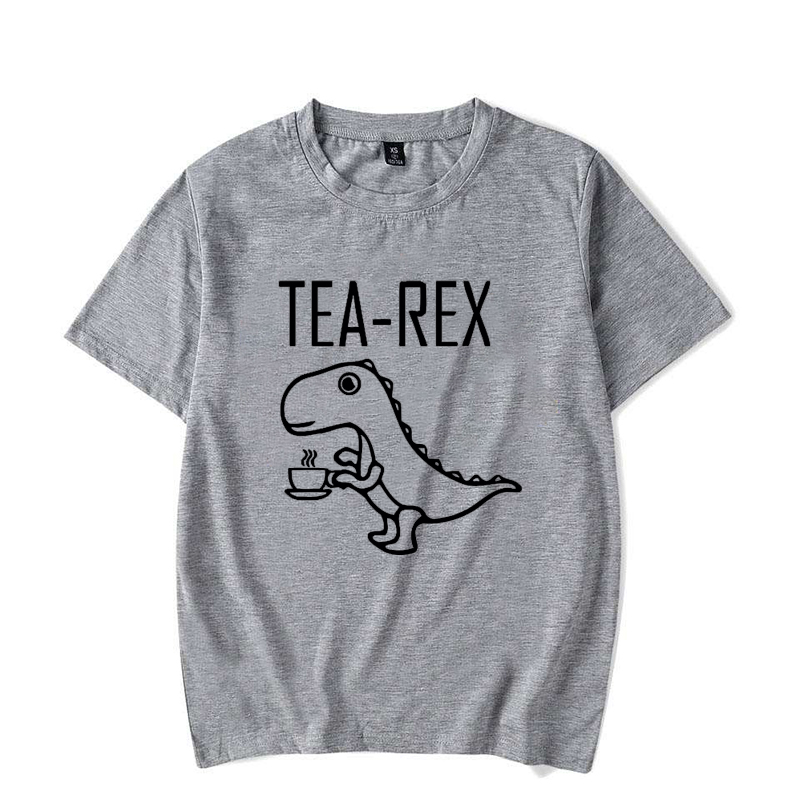 Men Women T-Shirts Tea Rex Fun - T And Tea Coffee 评论和价格