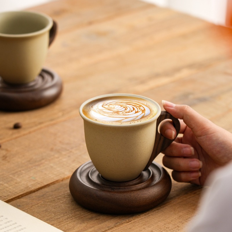 Creative Brown Ceramic and Woo - Coffee Tea Garden 评论和价格