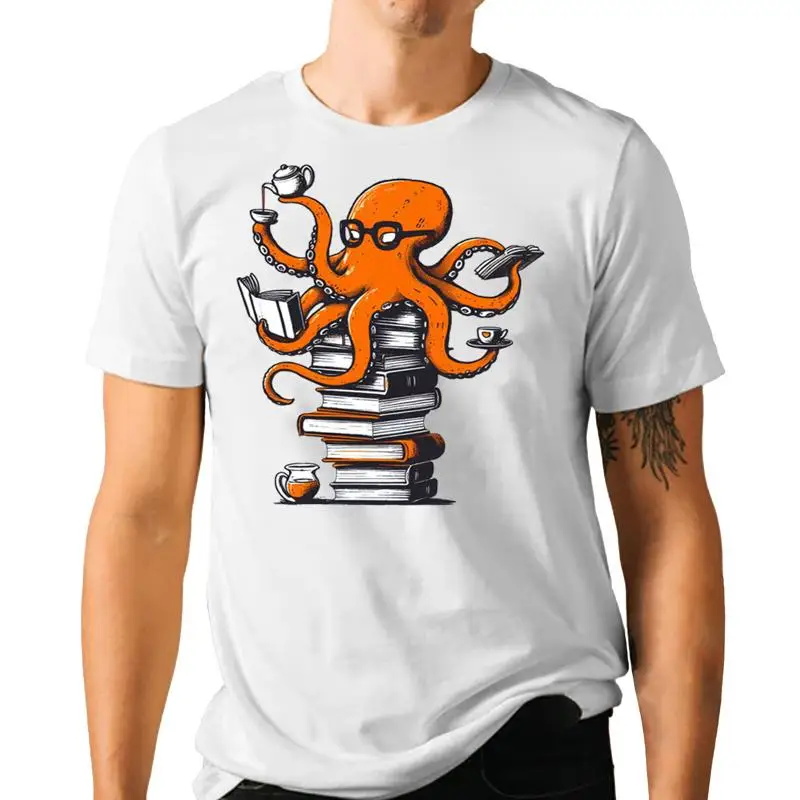Reading Octopus T Shirt Coffee - T And Tea Coffee 评论和价格