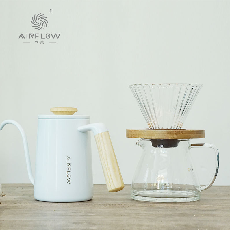 Pour Over Coffee Set With Wood - Coffee Dripper V60 评论和价格