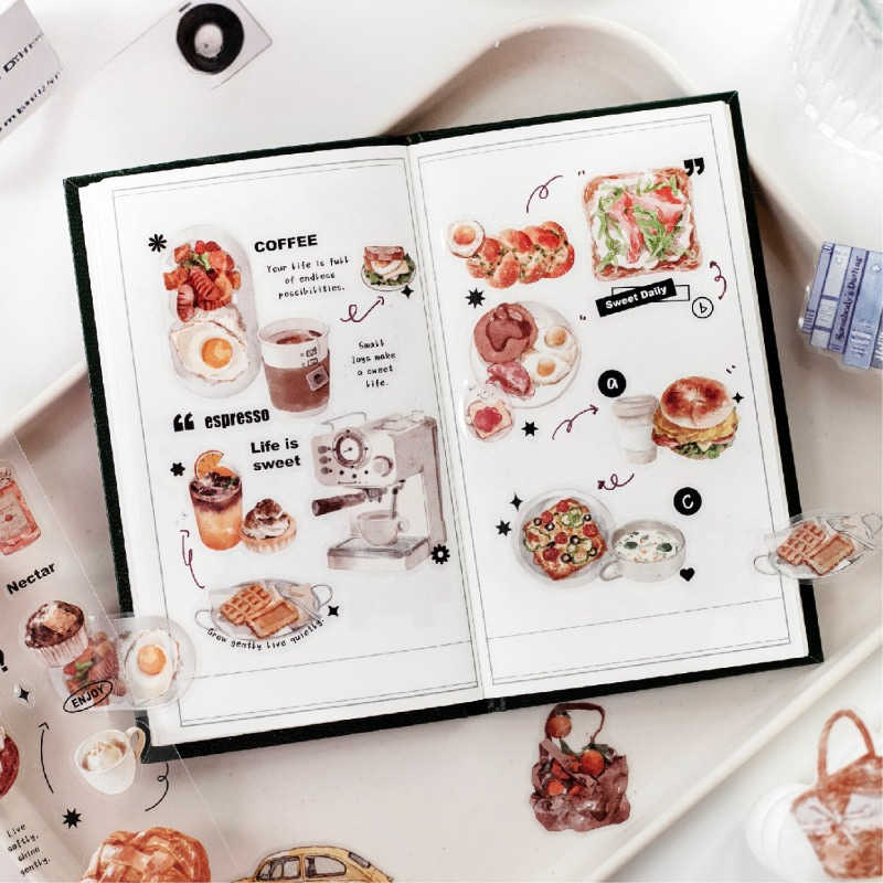 Vintage Coffee Bread Afternoon - Coffee Tea Journal 评论和价格