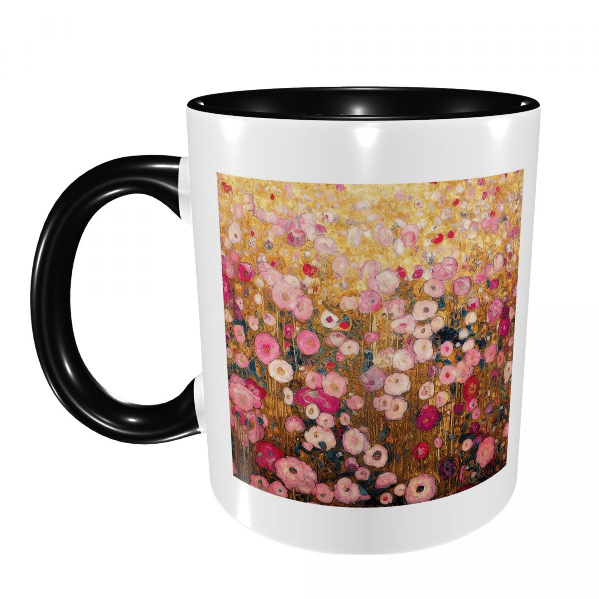 Gustav Klimt Pink Flower Garde - Coffee Tea Garden 评论和价格
