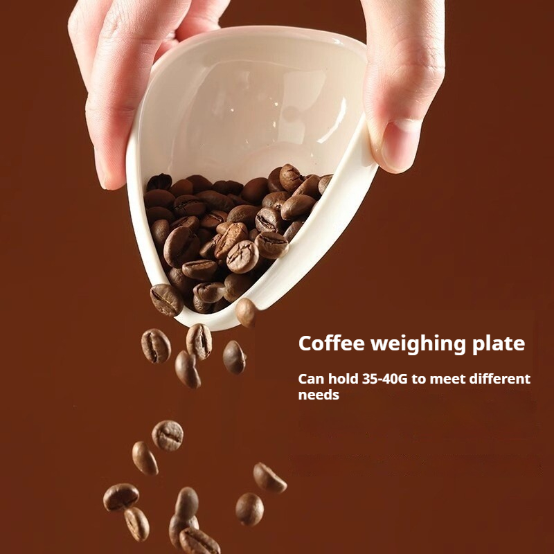 Ceramic Coffee Bean Dosing Tra - Coffee Tea Bean Leaf 评论和价格