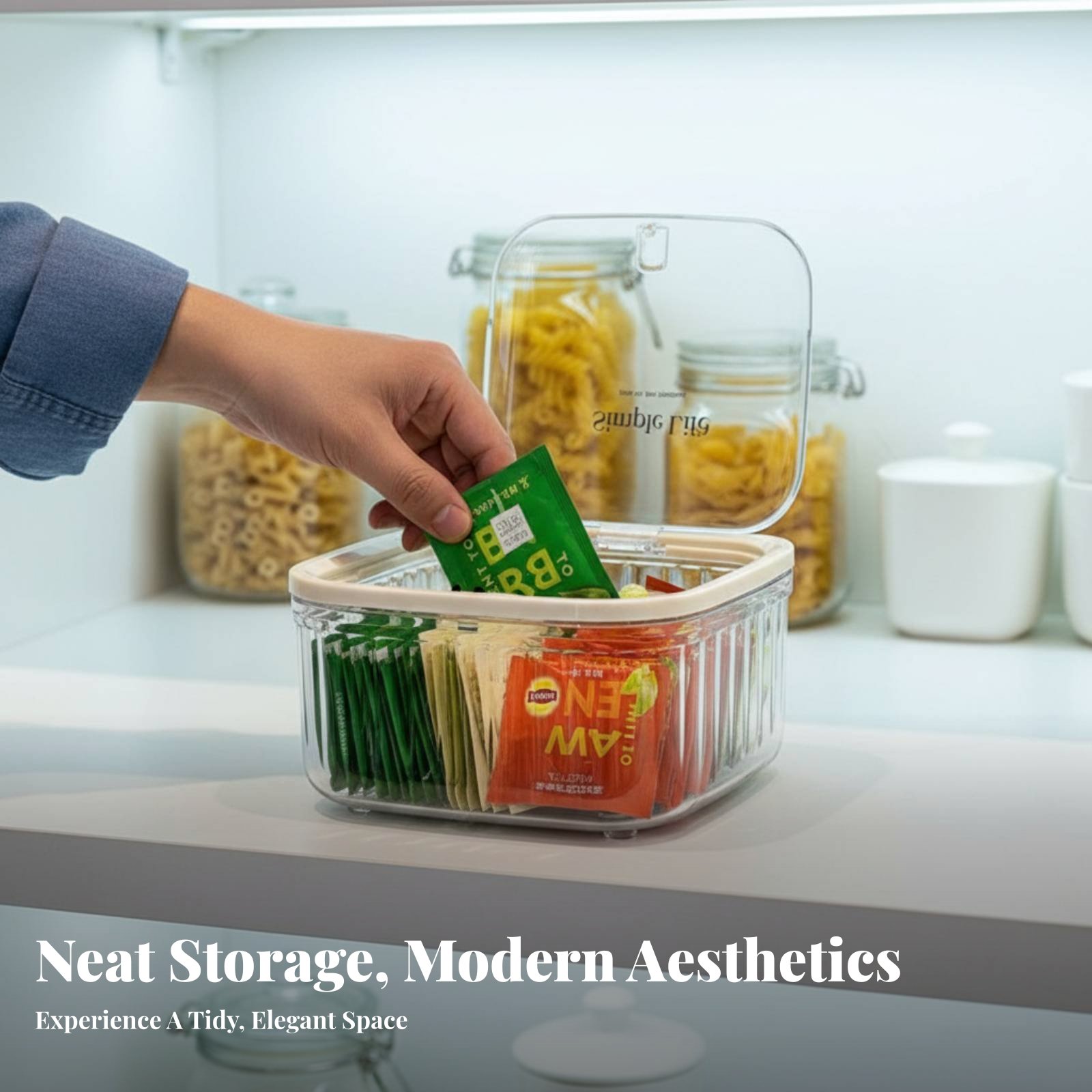 Plastic Tea Bag Storage Box La - Coffee Tea Bags 评论和价格