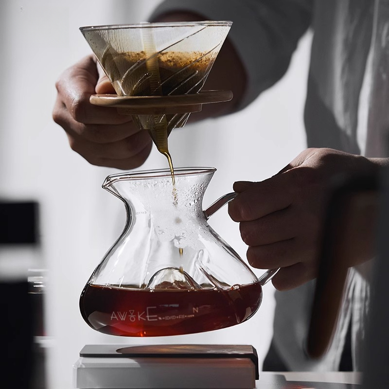 Pour Over Coffee Maker Glass C - Coffee Dripper V60 评论和价格