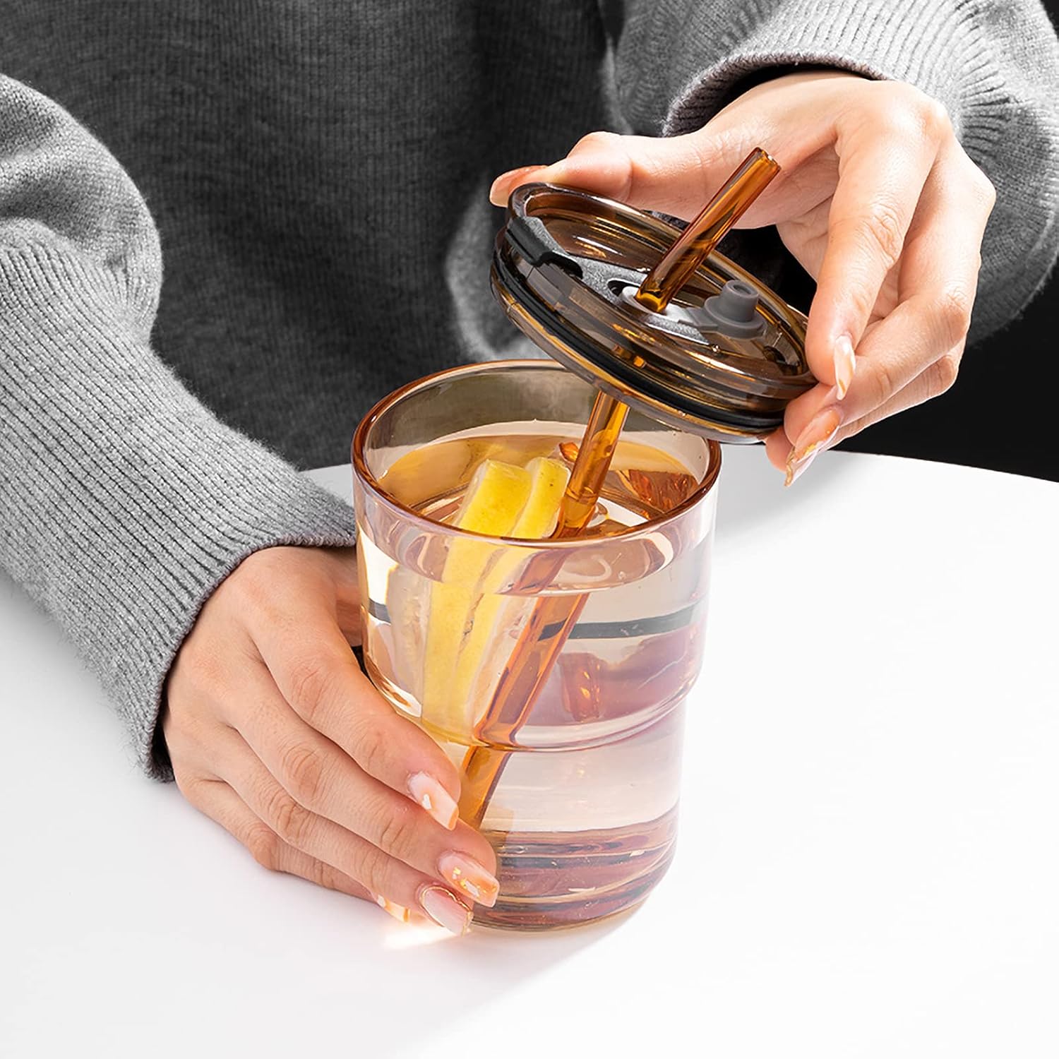 13oz/400ml Tumbler Water Glass - Coffee Tea Tumbler 评论和价格