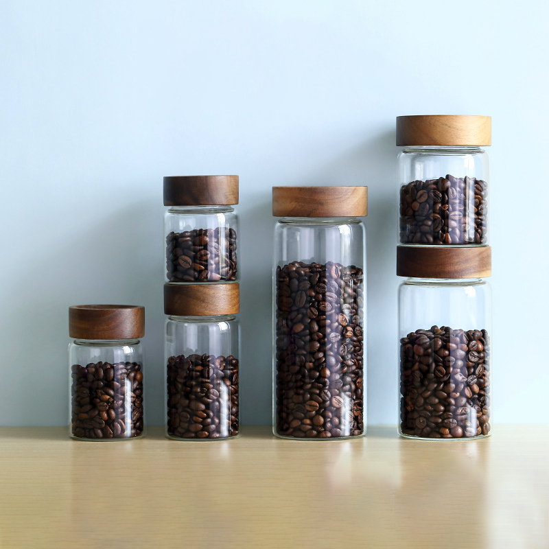 Glass Tube Coffee Beans Storag - Coffee Tea Tumbler 评论和价格