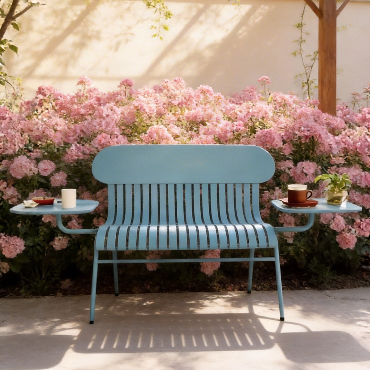 HYS Outdoor Double Chair Milk  - Coffee Tea Garden 评论和价格