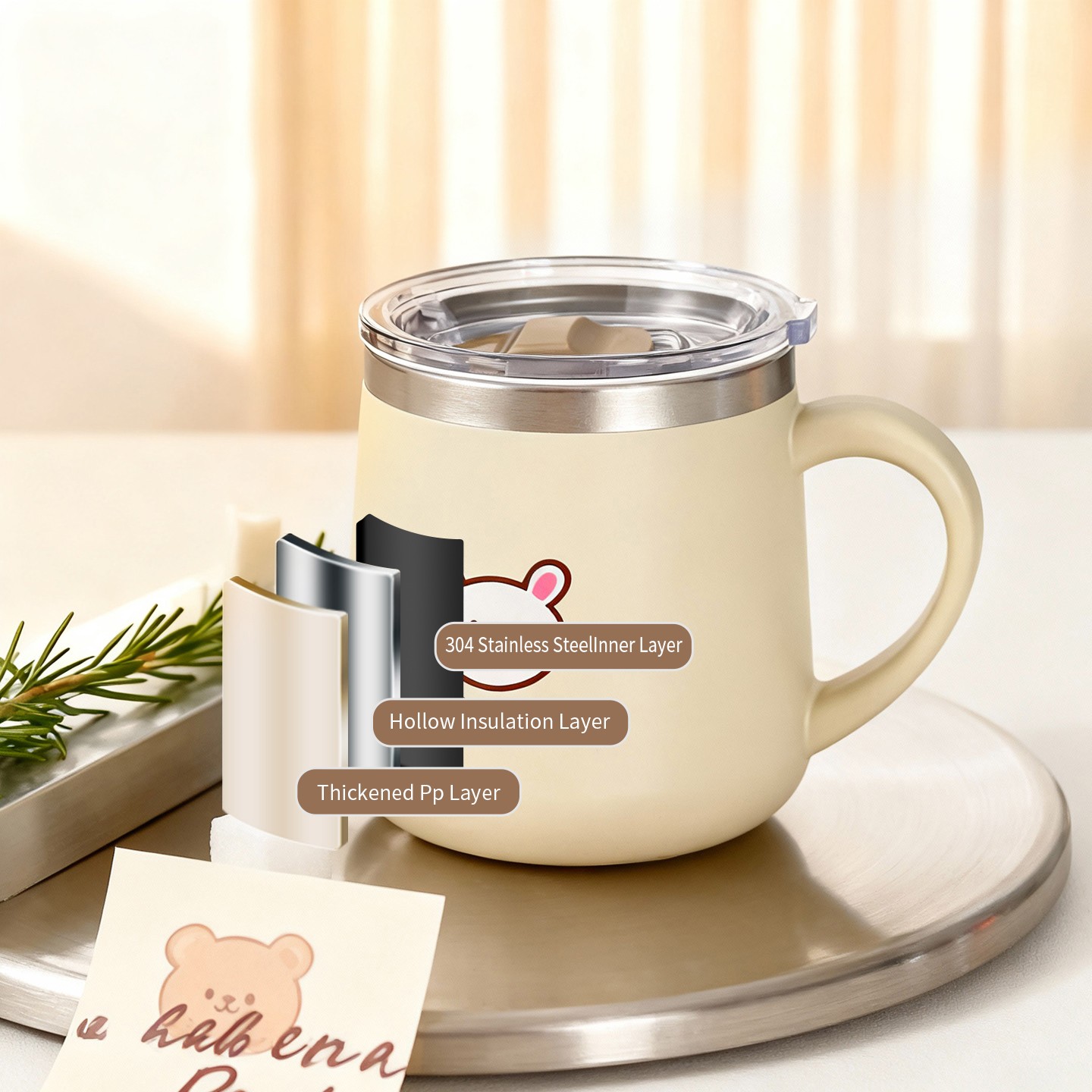 430ML Cartoon 316 Stainless St - Coffee Tea Tumbler 评论和价格