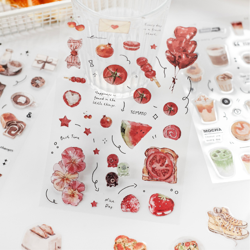 6 Style Tea Time Series Sticke - Coffee Tea Journal 评论和价格