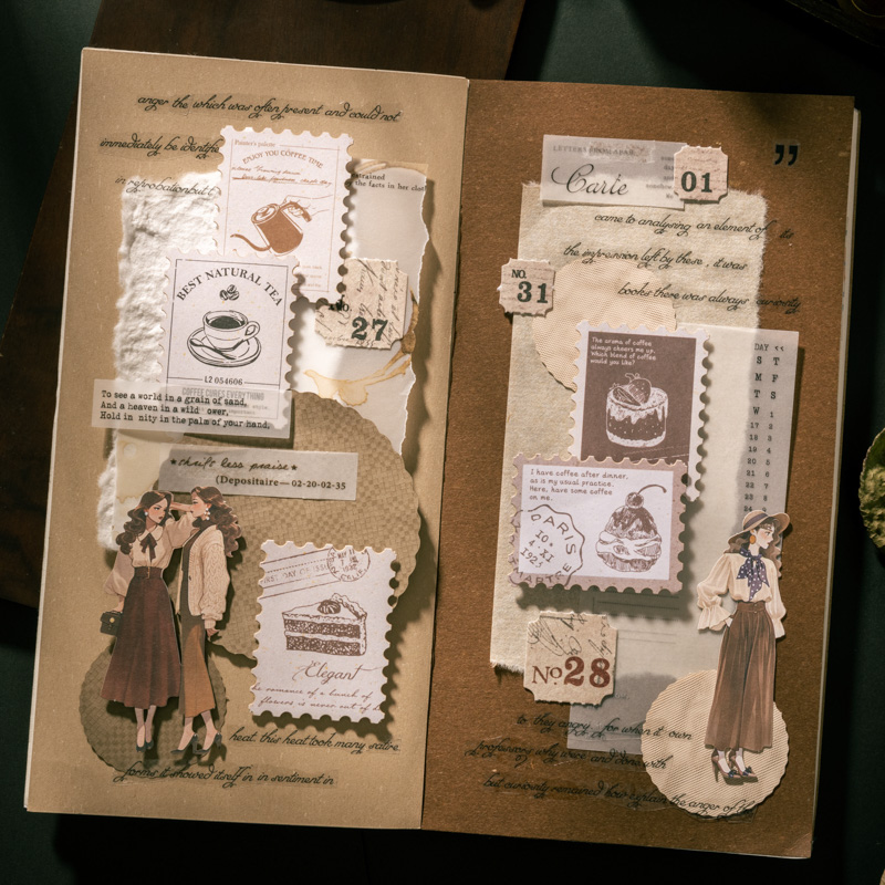 Journal GO 45pcs Four Seasons  - Coffee Tea Journal 评论和价格
