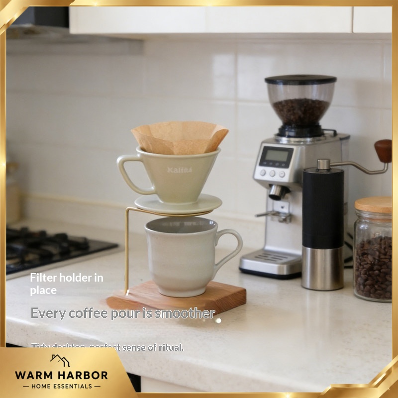 Wood Brass Pour Over Coffee St - Coffee Dripper V60 评论和价格