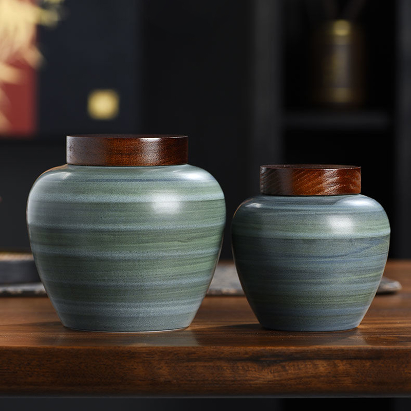 Retro Ceramic Tea Leaf Jar Cre - Coffee Tea Bean Leaf 评论和价格