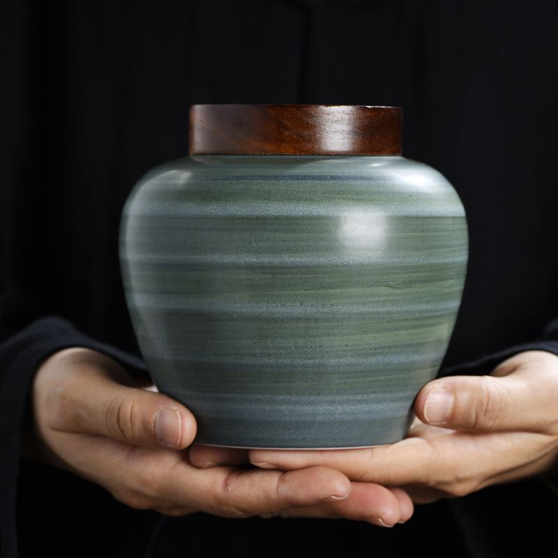 Retro Ceramic Tea Leaf Jar Cre - Coffee Tea Bean Leaf 评论和价格