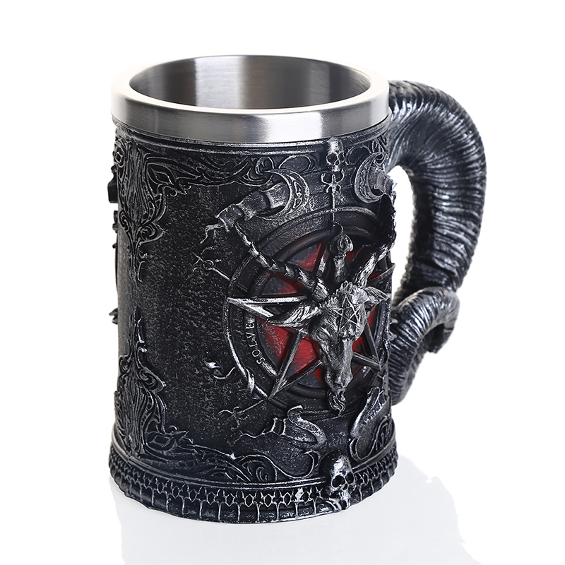 Baphomet Beer Glass Buffmet Re - Coffee Tea Tumbler 评论和价格