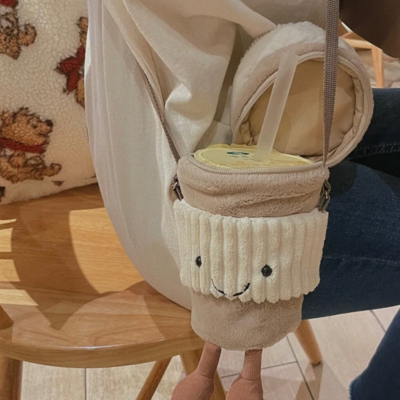 Cartoon Cute Plush Crossbody B - Coffee Tea Bags 评论和价格