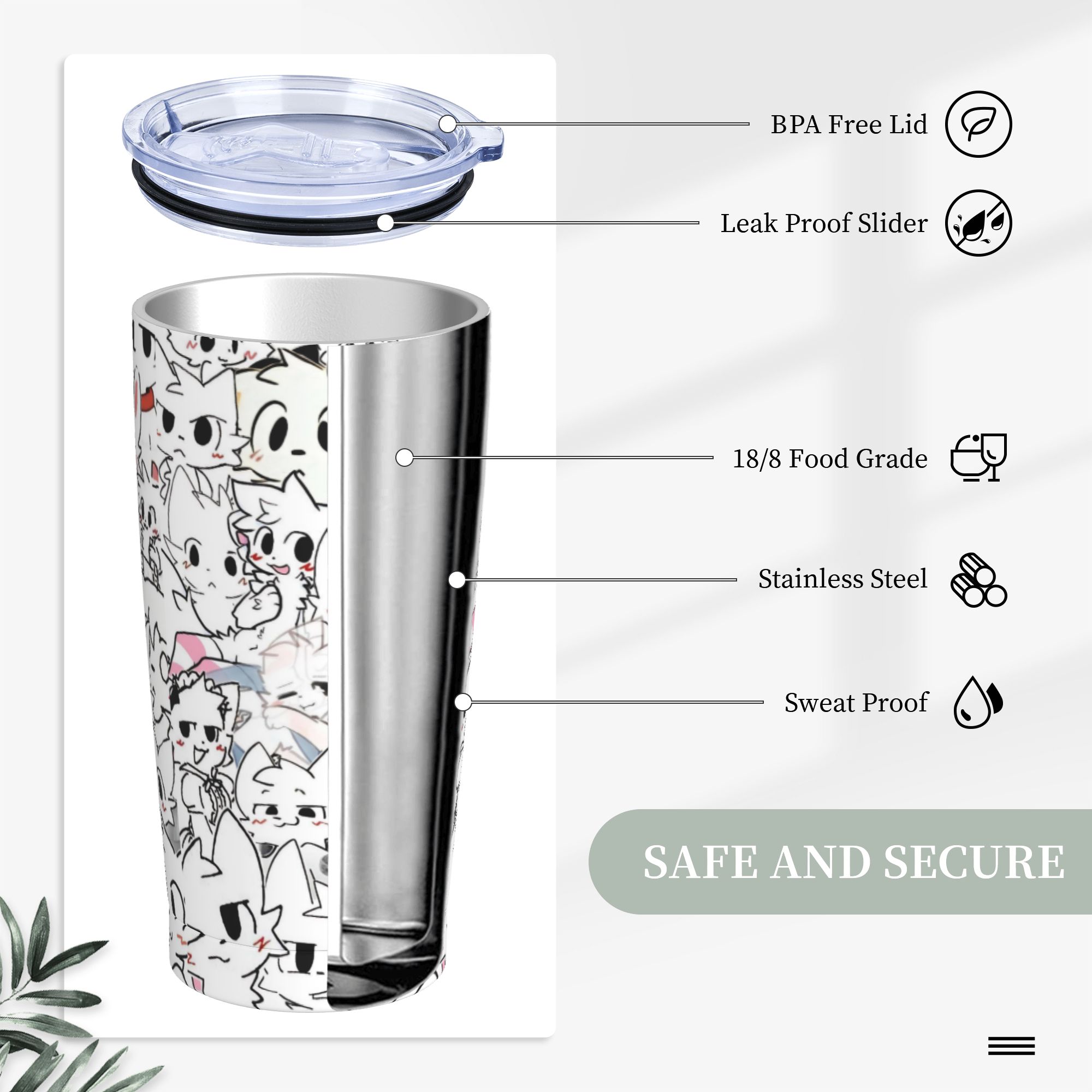 Boykissers Silly Tumbler Vacuu - Coffee Tea Tumbler 评论和价格